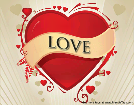 Glowing Love Facebook Tag