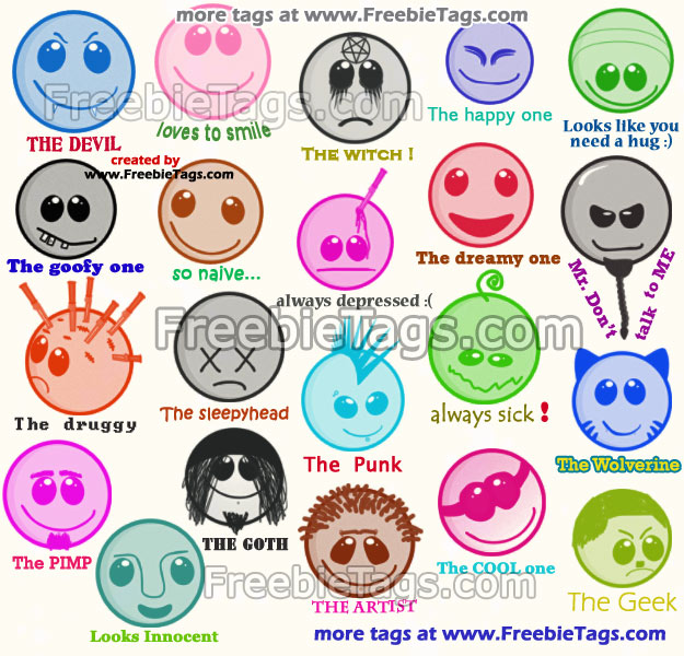 Tag a friend with funny smiley faces