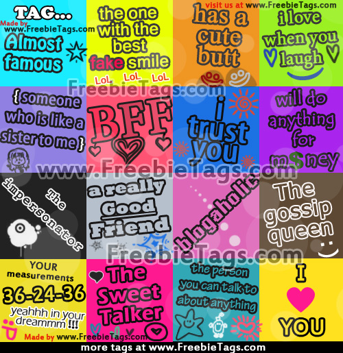 Tag my friends on Facebook