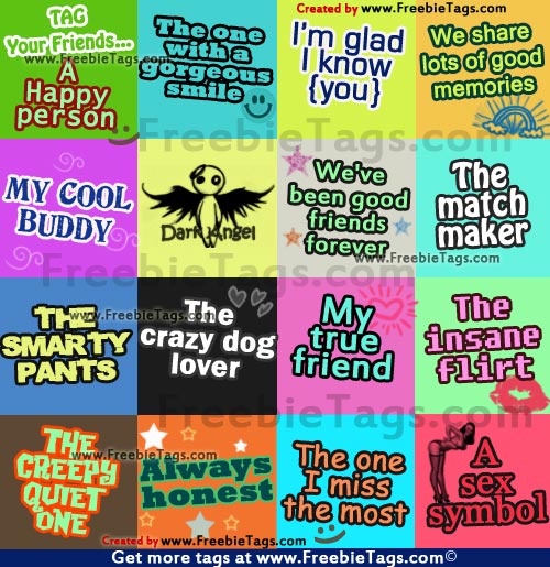 Tag your friends on Facebook